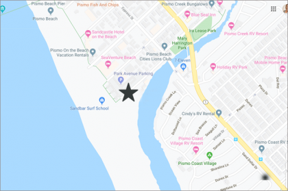 map showing beach house location